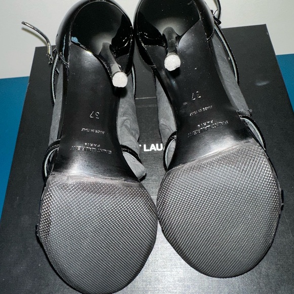 Saint Laurent Cassandra YSL Logo Sandal - Picture 4 of 11